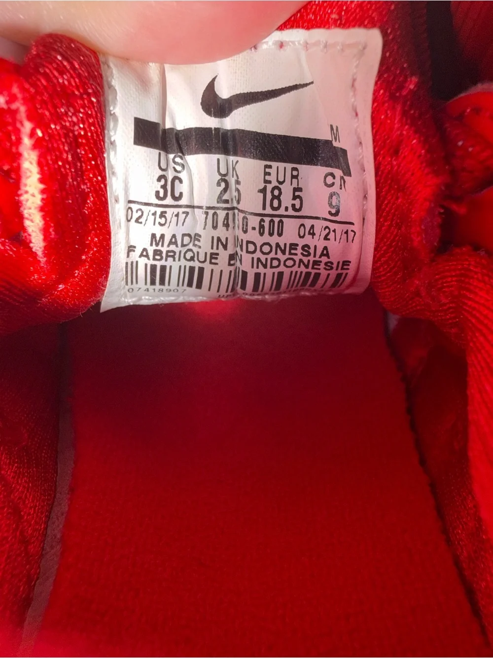 Kids Red Nike Air Huarache
